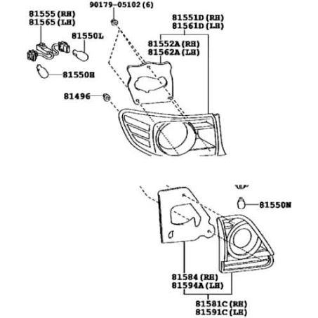 اسطب خلفي يمين - 265501ZR0B